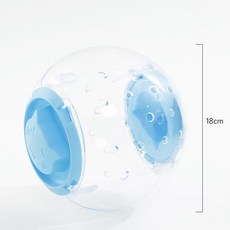 [다있지롱] 거북이 전용 실리콘 러닝볼 장난감 소형 운동용, 블루 18cm 직경 9cm 개방형, 기본 모델명/품번