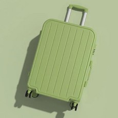 대형 수하물 핸드 푸시 카트 여행 가방용 소재 단색 클린핏 스타일, 1개, L. Q86 - 말차 그린 컵홀더 없음 - 스크래치 방