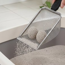 승연이의 추천 스토어 해루질 고양이 화장실청소 뜰채 모래통, 2x2mm