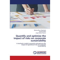 (영문도서) Quantify and optimize the impact of risks on corporate sustainability Paperback, LAP Lambert Academic Publis..., English, 9786207648603