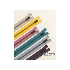 퀼트스타 YKK 빈티지 컬러지퍼 22cm, 1 올드핑크, 1개