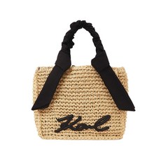 칼 라거펠트 시그니처 스카프 비치 백