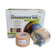 스폴 키네메틱스텍스 5cm X 5m 베이지색 SPOL 키네메틱스 기네메틱 근육테이프 몸신, 1롤, 5개