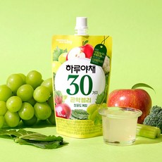 한국 야쿠르트 하루야채 곤약 젤리 비타민 미네랄 청포도 케일, 2개, 130g