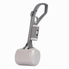 寵物拾便器 狗狗清便夾 便攜式狗便夾 遛狗清潔用品, 1個, 灰色