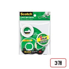 3M)매직테이프 디스펜서+리필롤, 1세트, (104+리필2롤) 3개/M323288