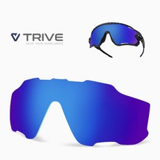 트라이브 오클리 죠브레이커 교체 리필 호환 렌즈, 딥블루 S112, 1개