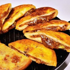 씨앗 찹쌀호떡 군산식 냉동 생지 옛날 노떡, 10개, 100g