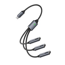 ibits MDD USB TypeC一分三 OTG傳輸 TypeC充電 內置HUB 適用筆電滑鼠, 1個, C公轉3C母+轉接頭