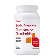 GNC 트리플 스트렝스 글루코사민 콘드로이틴 120정 (캐플렛) Triple Strength Glucosamine Chondroitin 120cts=, 1개
