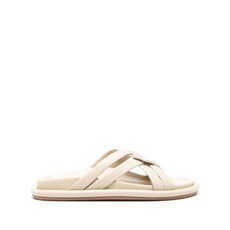 몽클레르 벨 인터우븐 스트랩 슬라이더 샌들