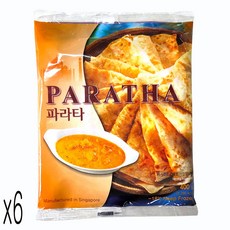 새마원 냉동 정통 인도빵 파라타 400g 패스트리 페스츄리 난 전병 피자 또띠아, 6개