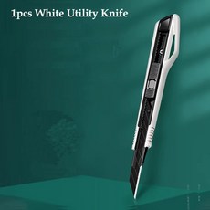 포켓 9mm 유틸리티 나이프 30도 블랙 스틸 블레이드 벽지 종이 필름 절단 U oxing 아트, 한개옵션2, 한개옵션1, 1pcs White Knife