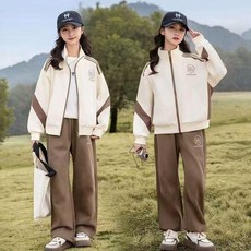 女童春季運動時髦兩件套