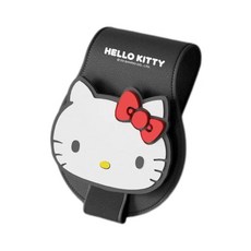 헬로 키티 안경 클립 만화 차량용 선글라스 안경 클립 차량용 안경 보관함, 클래식 블랙, 1개