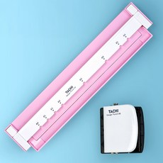 꾸미소 6공 타오바오 칼타공기 펀치 세트, 1개, 분홍색