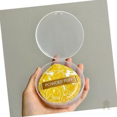 메이크업도구 화장용 부드러운 탄력있는 원형 대용량 파우더 퍼프 휴대용 화장품, 상세페이지 참조