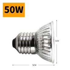 NOMOY PET 50W 爬蟲加熱燈泡，模擬陽光，促進維生素D3合成，增強骨骼, 1個