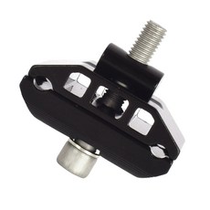 알루미늄 합금 자전거 시트포스트 클램프 헤드 자전거 헤드 안장 나사 자전거 시트포스트 헤드 안장 헤드 내구성, 검은색, 1개