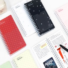 다온팬시 핸디형 티켓북 여행메모, 블랙 스타