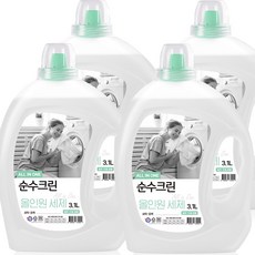 순수크린 올인원 액체세제 시그니처 3.1L X 4개입 대용량 실내건조 세탁세제, 4개