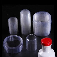 캡 페트병 마개 와인병 밀봉 수축 필름 용기 직경 캡 직경 4.5cm 2.5cm 100개, 직경 3cm 2.8cm 100개 투명