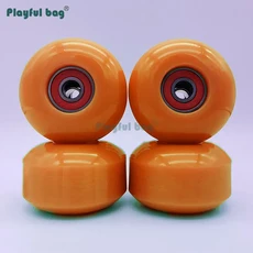 더블 롤러 스케이트 휠 베어링 라인 AMB208 포함 보드 액세서리 52x32mm 95A 세트당 4 개, [10] 1 set, 1개