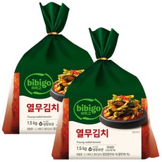 CJ제일제당 비비고 열무김치, 1.5kg, 2개