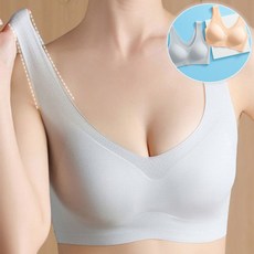 노와이어 심리스 여성 스포츠브라 운동 필라테스 요가