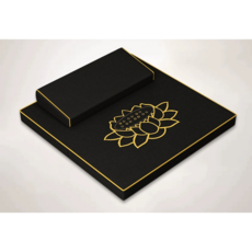 명상 명상요가 명상방석 기도방석 108배방석 사찰방석, 블랙-자수포함