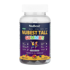 누베스트 Tall 어린이 구미젤리 종합비타민 베리맛 60개 황기 아르기닌 이노시톨 함유