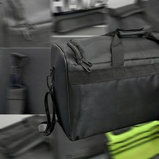 SNKR BAG by Sneaker Myth 籃球訓練健身包 手提包 短途旅行包, 1個, 黑色純色【分層大包】, 黑色