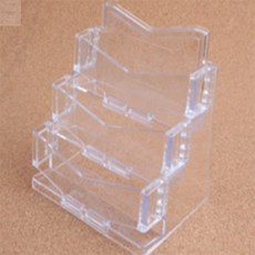 한송스토어 3단 명함꽂이 엽서진열대, 투명