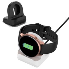 갤럭시워치6 5 4 3 클래식 3 2 1 액티브 충전독 거치대 스탠드 충전기 커버, 갤럭시워치5블랙