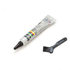 슈퍼루브 테프론 구리스 12g 튜브형 브러쉬 세트 미국산 미제 키보드 커피머신 식품용 식용 윤활제 방청 고온 내열, 1개