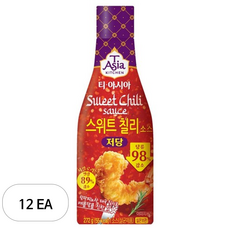 티아시아키친 저당 스위트 칠리 소스, 272g, 12개