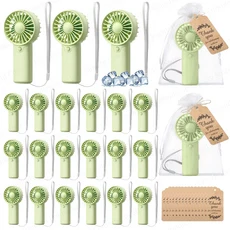 10-100PCS 휴대용 팬 대량 결혼식 감사 카드 파티 호의와 배터리 작동 개인, 03 50PCS, 01 빠른  Mainland, 05 Green with Card