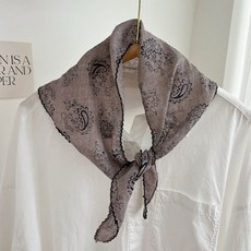 라일리 코튼 페이즐리 쁘띠 삼각스카프