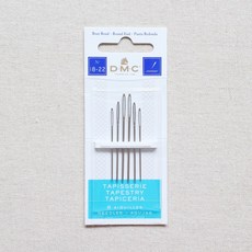 DMC 태피스트리 십자수 바늘 세트 18-22호 6개 Tapestry 1767/3, 1세트