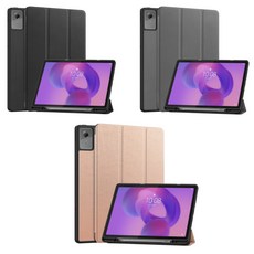 케이스나라 레노버 idea Tab Plus 샤오신 패드 12.1 아이디어탭 플러스 K12 호환 보호 북커버 케이스, 검정, 1개