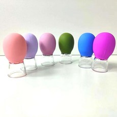 真空矽膠臉部拔罐器 - 美容按摩工具 刮痧儀 筋膜罐 疏通經絡 眼部臉部適用, 1個, 臉部拔罐器1入-顏色隨機