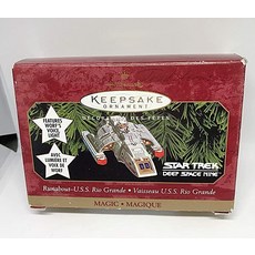 QXI7593 Runabout U.S.S. 리오 그란데 스타트렉 딥 스페이스 나인 1999 Hallmark 케사케 장식품