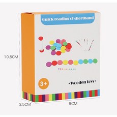 益智玩具E2D 木質圓片顏色分類記憶圓片算數玩具 早教啟蒙手眼協調顏色配對幼稚園數學教具桌遊玩具, 1個, 彩盒