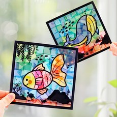 미술샘 DIY 쉽게 만드는 물고기 썬캐쳐 (합포장), 1. 물고기, 1. 물고기, 1개