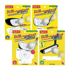 브라더스골프 LITE 골프 드라이버 아이언 타점확인 샷마커시트지, 아이언우드혼합, 1개