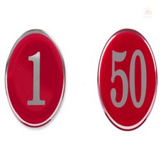 조은하나 1P 원형 48mm 에폭시 번호판 레드, 31