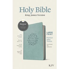 (영문도서) KJV Large Print Premium Value Thinline Bible Filament Enabled Edition (Red Letter Leatherli... Imitation Leather, Tyndale House Publishers, English, 9781496460554