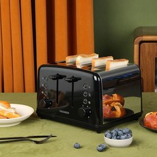 수호 토스트기 집들이 식빵 토스트 토스터 토스트기계, 럭셔리블랙 스탠다드에디션, 기본 색상