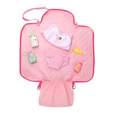 해외 JC Toys Missy Kissy 접이식 기저귀 교체 가방 7피스 선물 세트 미국매장정품+ 1894166