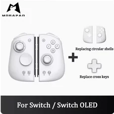 MOBAPAD M6 HD 제미니 2 컨트롤러 닌텐도 스위치용 OLED 조이패드 홀 조이스틱 콘솔 NS 게임패드용, 01 HD Version, 02 White